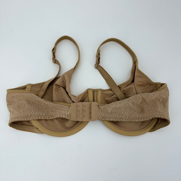 Warners Unlined Underwire Vintage Bra 38D Nude Animal Print - Picture 5 of 5